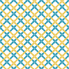 Seamless vector ornament in arabian style. Geometric abstract background. Colored pattern for wallpapers and backgrounds