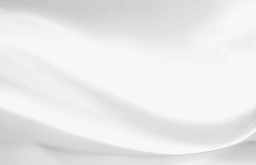 White cloth background abstract with soft waves.