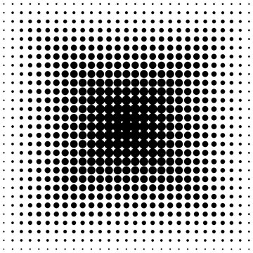 Dot halftone vector background  in modern style. Gradient abstract pattern