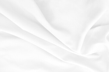 White cloth background abstract with soft waves.