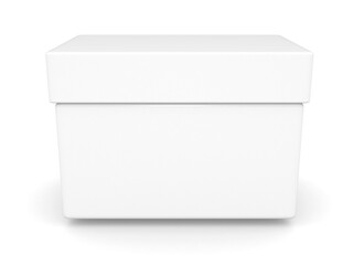 3d box in white background