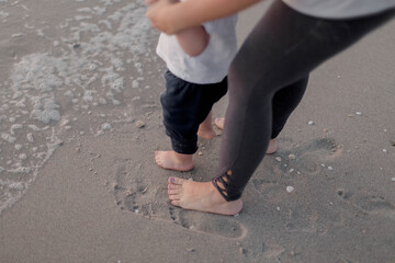 Family spending time at a beach in florida Naples and Marco island south west florida beaches 