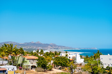 Fototapeta na wymiar view of the beach san jose del cabo bcs 