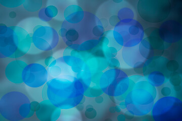 Blur colorful blue abstract bokeh lights background