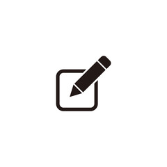 pen icon, edit icon vector symbol isolated illustration white background