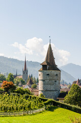 Stadt Zug, Stadt, Zug, Altstadt, Stadtmauer, Kapuzinerturm, St. Michael, Kirche, Guggi,...