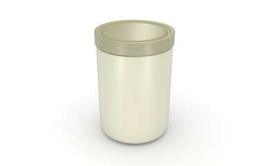 3d bottle mockup on white background