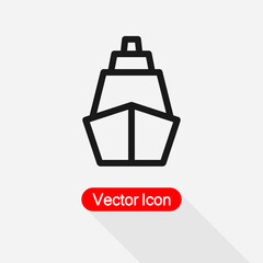 Ship Icon Vector Illustration Eps 10