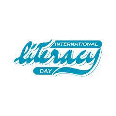Design about International Literacy Day celebration, 8th September.