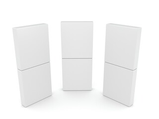 3D box on white background