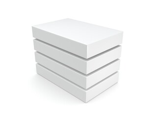 3D box on white background
