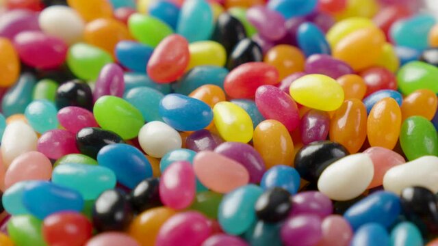 Colourful Jelly Beans Rotating Loop Centred 