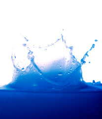 Fototapeta na wymiar water splash isolated on white