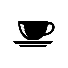 coffee cup icon vector symbol of restaurant isolated illustration white background