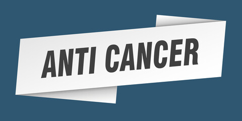 anti cancer banner template. ribbon label sign. sticker