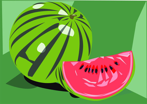 image of a cut watermelon