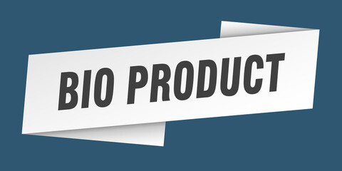 bio product banner template. ribbon label sign. sticker