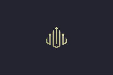 Luxury Gold Building Real Estate Logo