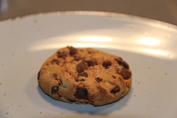 Cookie auf einem Teller
