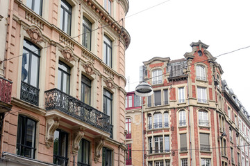 Fototapeta premium Antique building view in Lille, France