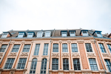 Street view of downtown in Lille, France