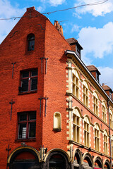 Obraz premium Street view of downtown in Lille, France