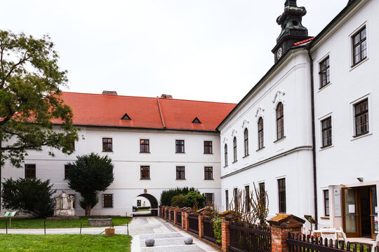 BRNO, CZECH - SEPTEMBER 25, 2015: Mendel Museum In Augustinian Abbey Of St Thomas, Brno. The Geneticist And Abbot Gregor Mendel Conducted Experiments On Pea Plants In Monastery Garden In 1856-1863