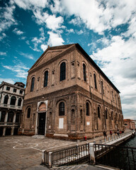 VENICE, ITALY - AUGUST 30 2020: The Scuola Grande della Misericordia in Venice
