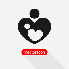 Mother Love Icon Vector Illustration Eps10