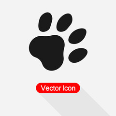 Paw Icon Vector Illustration Eps10
