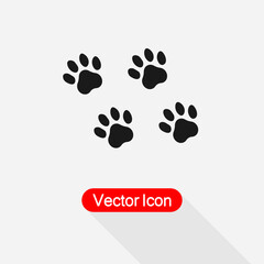 Paw Icon Vector Illustration Eps10