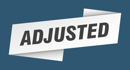 adjusted banner template. ribbon label sign. sticker