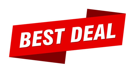 best deal banner template. ribbon label sign. sticker