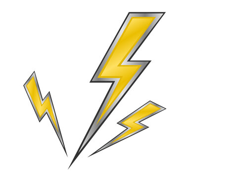 Lightning strike icon indicating high voltage