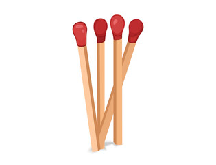 The whole matchsticks were lined up