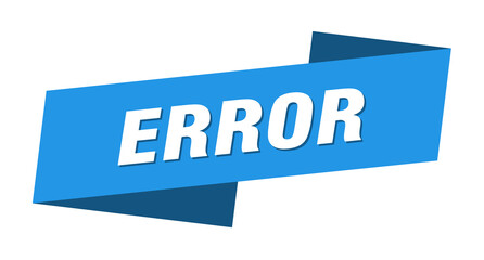 error banner template. ribbon label sign. sticker