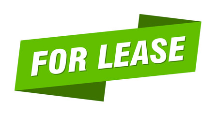 for lease banner template. ribbon label sign. sticker
