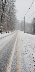 Icy Country Road