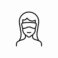 Outline virtual reality icon.Virtual reality vector illustration. Symbol for web and mobile