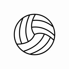 Outline volleyball ball icon.Volleyball ball vector illustration. Symbol for web and mobile
