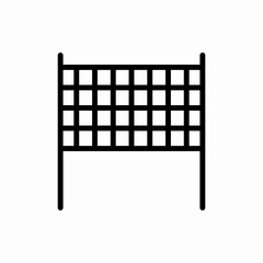 Outline volleyball net icon.Volleyball net vector illustration. Symbol for web and mobile