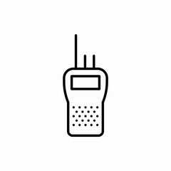 Outline walkie talkie icon.Walkie talkie vector illustration. Symbol for web and mobile