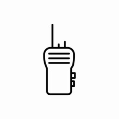 Outline walkie talkie icon.Walkie talkie vector illustration. Symbol for web and mobile