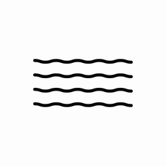 Outline wave icon.Wave vector illustration. Symbol for web and mobile