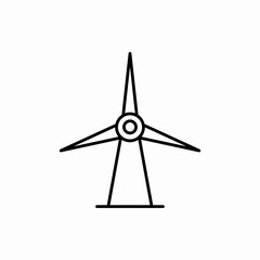 Outline windmill icon.Windmill vector illustration. Symbol for web and mobile