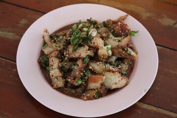 meat with vegetables