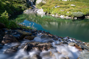 in der Schweiz großer sankt Bernhard im Sommer