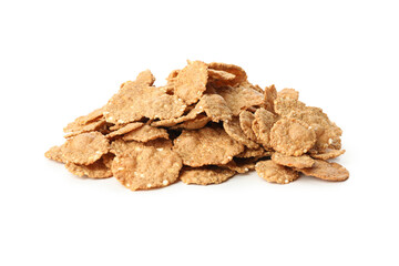 Group of muesli isolated on white background