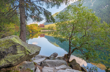 High Tatras - Tourist way round of Morskie Oko lake