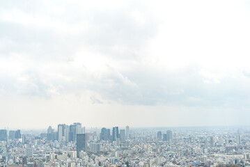 Tokyo, Japan - Mar 28, 2019:Asia business concept for real estate and corporate construction - panoramic modern city skyline aerial view of Ikebukuro in tokyo, Japan